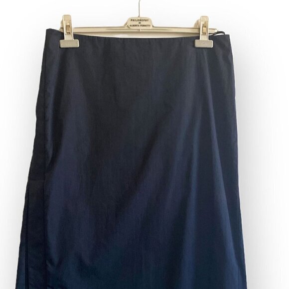 Jil Sander Blue Midi Skirt, Size 42‎ EU (German size) - Picture 3 of 13